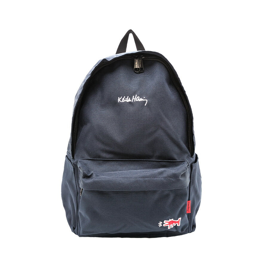 【KeithHaring】リュック 大容量 キースへリング 15605 14L デイパック Mサイズ バックパック シンプル ロゴ ブラック プレゼント ユニセックス
