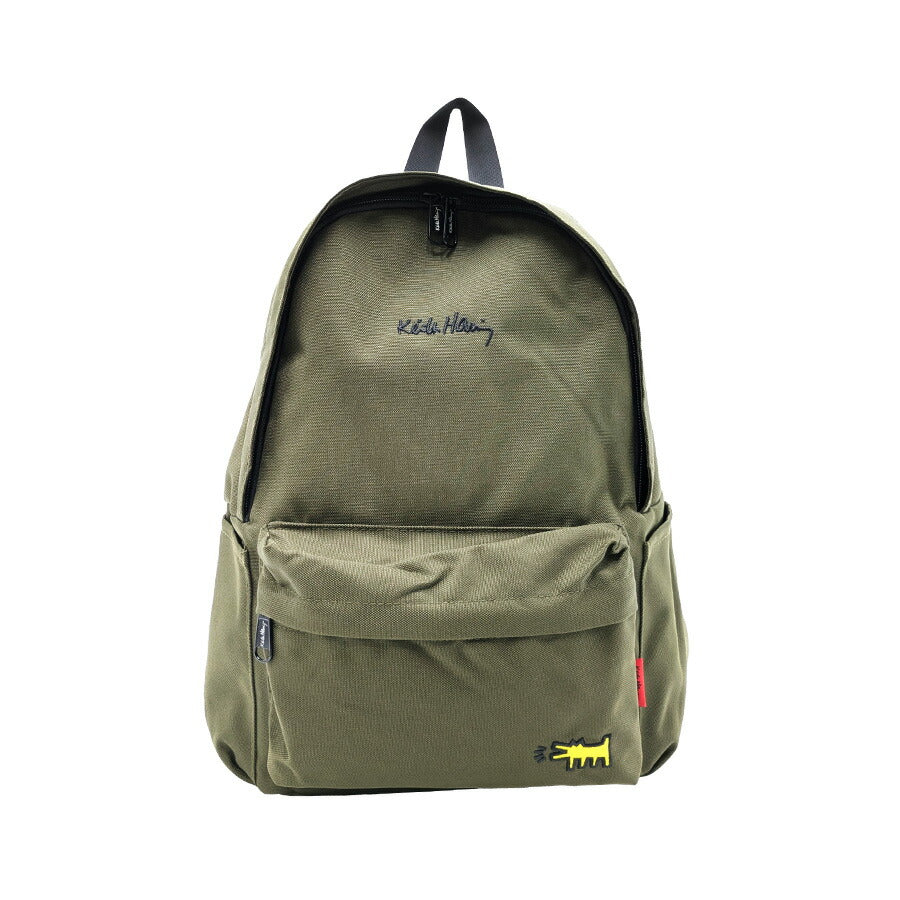 【KeithHaring】リュック 大容量 キースへリング 15605 14L デイパック Mサイズ バックパック シンプル ロゴ ブラック プレゼント ユニセックス