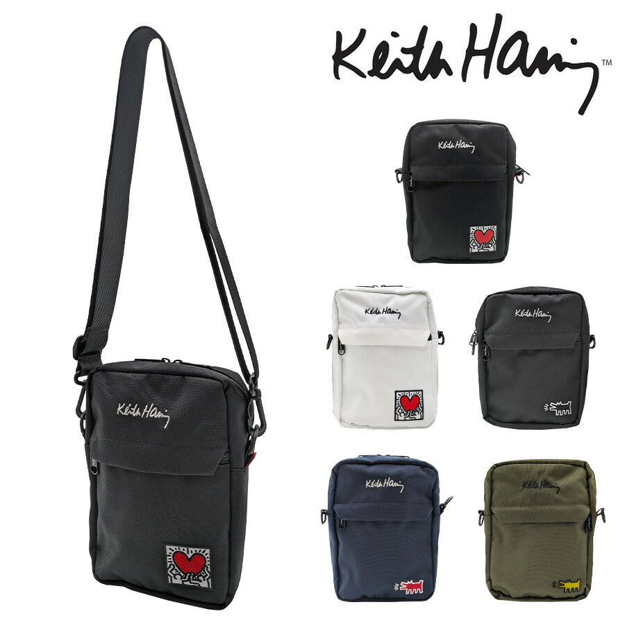 【KeithHaring】 bag001 縦型ショルダーバッグ 鞄 かばん カバン バッグ 斜め掛け キースへリング 普段使い 使いやすい 便利 プレゼント 贈り物 ギフト