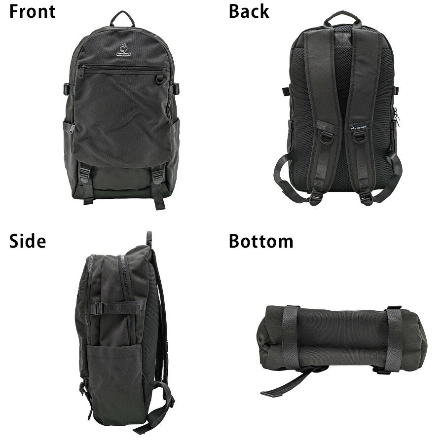 【le coq sprotif】リュック 大容量 36477 25L スクールリュック バックパック 通勤 通学 カジュアル シンプル 中高生 大学生 ユニセックス プレゼント ギフト ブラック