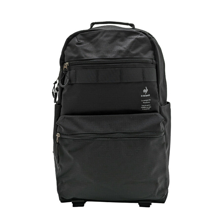【le coq sprotif】リュック 大容量 36495 30L スリムスクールリュック バックパック 通勤 通学 カジュアル シンプル 中高生 大学生 ユニセックス プレゼント ギフト ブラック