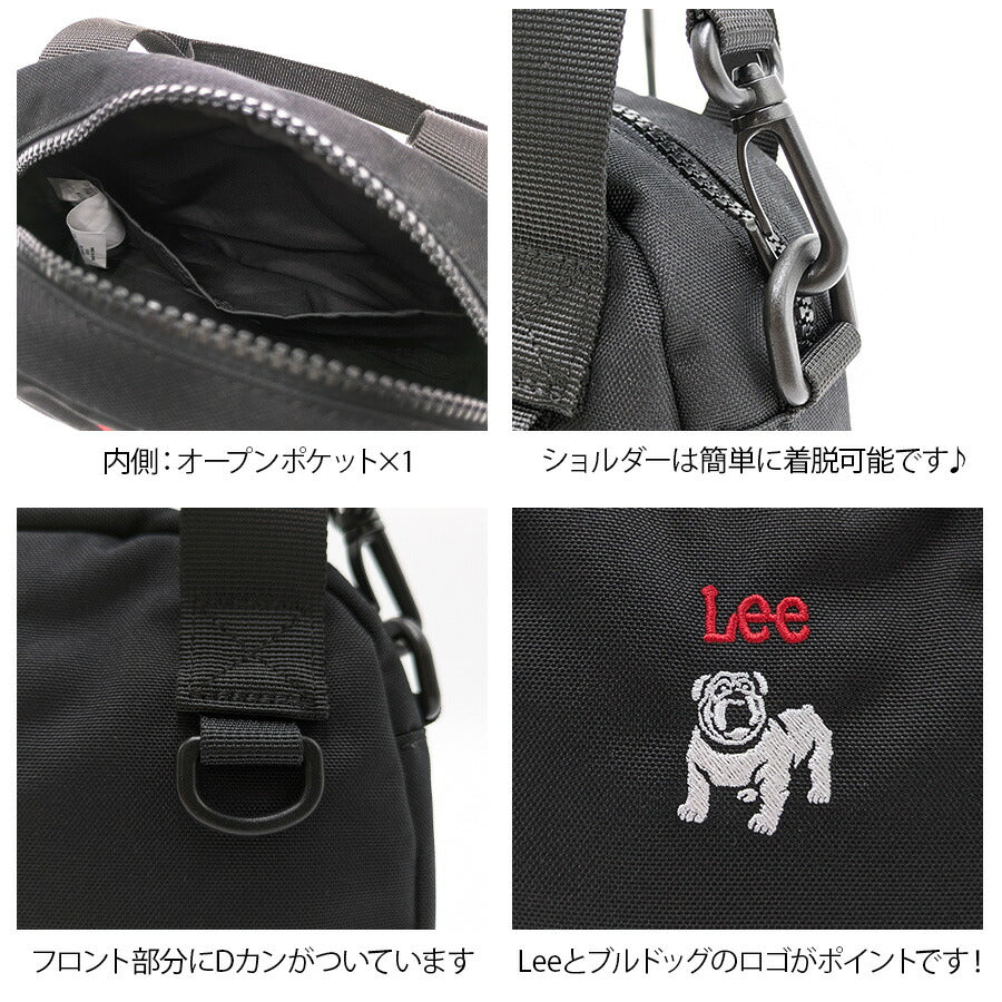 【Lee】320-01230 boss ミニショルダー 斜め掛け レディース かばん カバン 鞄 バッグ シンプル リー ブラック グレー キャメル カーキ 使いやすい お出かけ 普段使い お出かけ おしゃれ 便利
