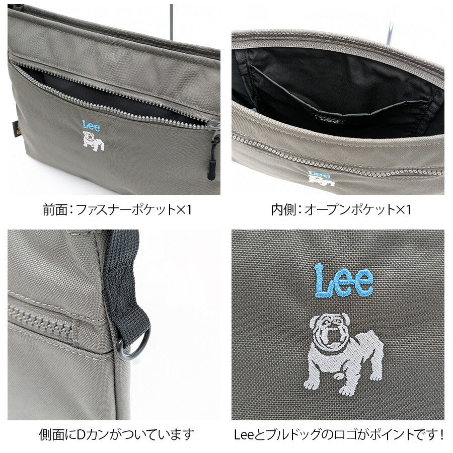 【Lee】320-01231 boss サコッシュ 斜め掛け レディース かばん カバン 鞄 バッグ シンプル リー グレー キャメル カーキ 使いやすい お出かけ 普段使い お出かけ おしゃれ かわいい 便利
