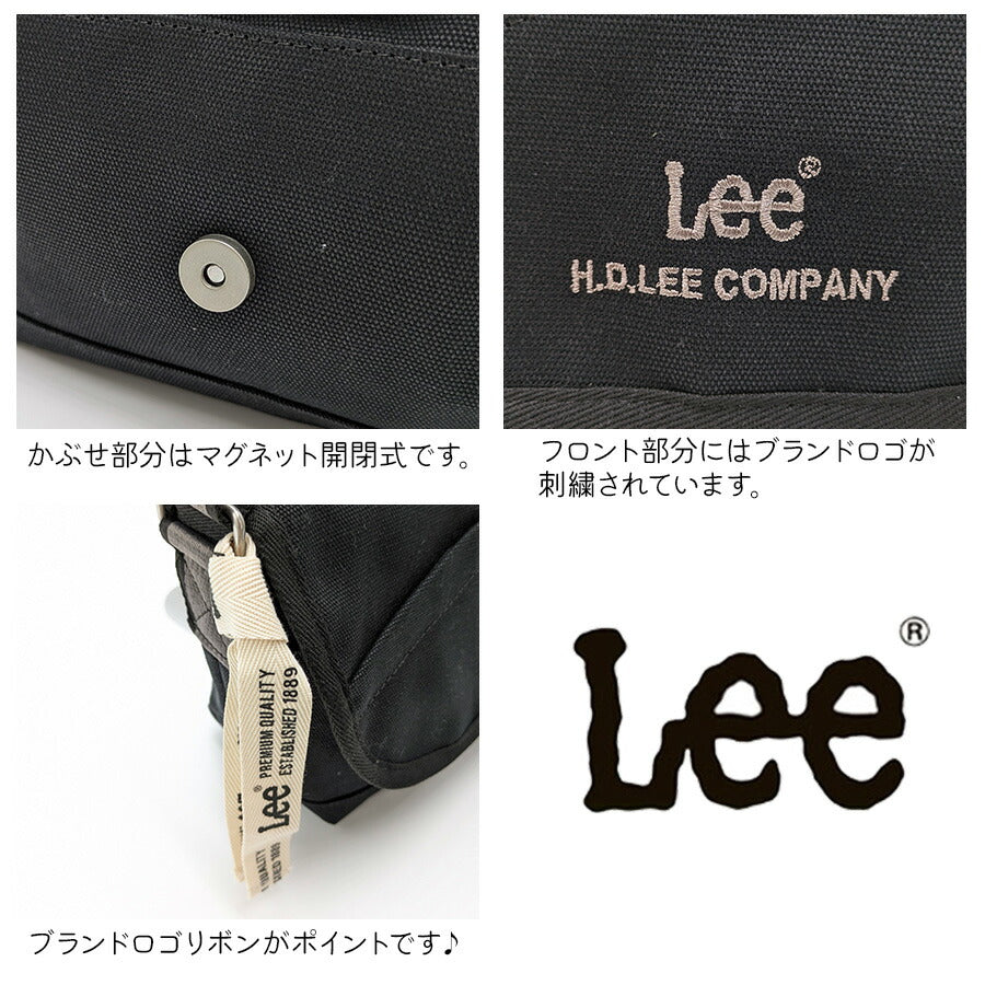 【Lee】320-01302 arcana かぶせショルダー 斜め掛け レディース かばん カバン 鞄 バッグ シンプル リー ブラック ブラウン ホワイト カーキ 使いやすい お出かけ 普段使い お出かけ おしゃれ かわいい 便利