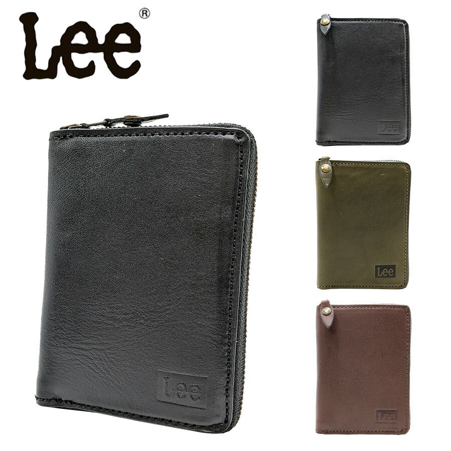【Lee】320-01793 ミドル折り財布 メンズ ウォレット 財布 サイフ さいふ 牛革 イタリアンレザー シンプル リー ブラック グリーン チョコ 使いやすい 普段使い プレゼント ギフト おしゃれ