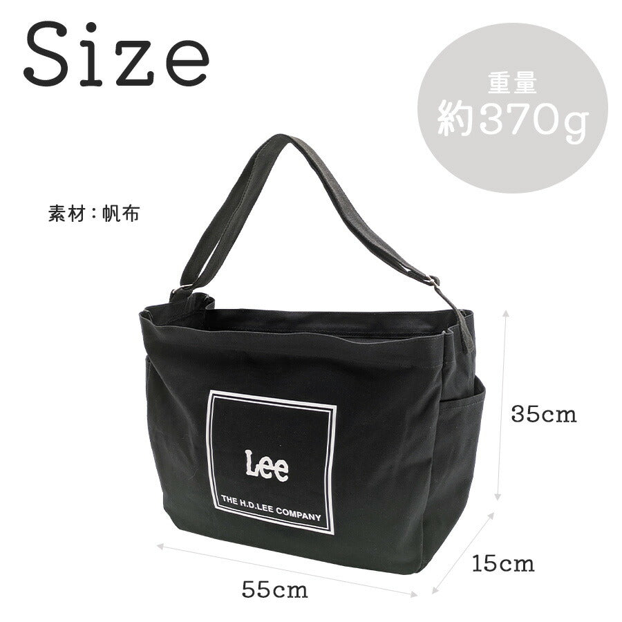 【Lee】 320-1353 ショルダーバッグ かばん バッグ 肩掛け 斜め掛け おしゃれ シンプル 使いやすい 普段使い 便利 ユニセックス リー プレゼント ブラック