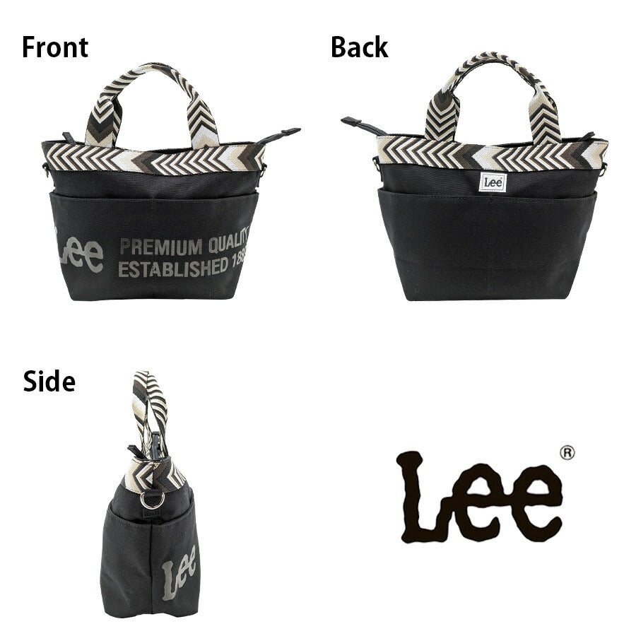 【クリックポスト/時間指定不可】【Lee】 320-1360 手提げバッグS 手持ち かばん バッグ カジュアル シンプル おしゃれ レディース ギフト プレゼント ブラック
