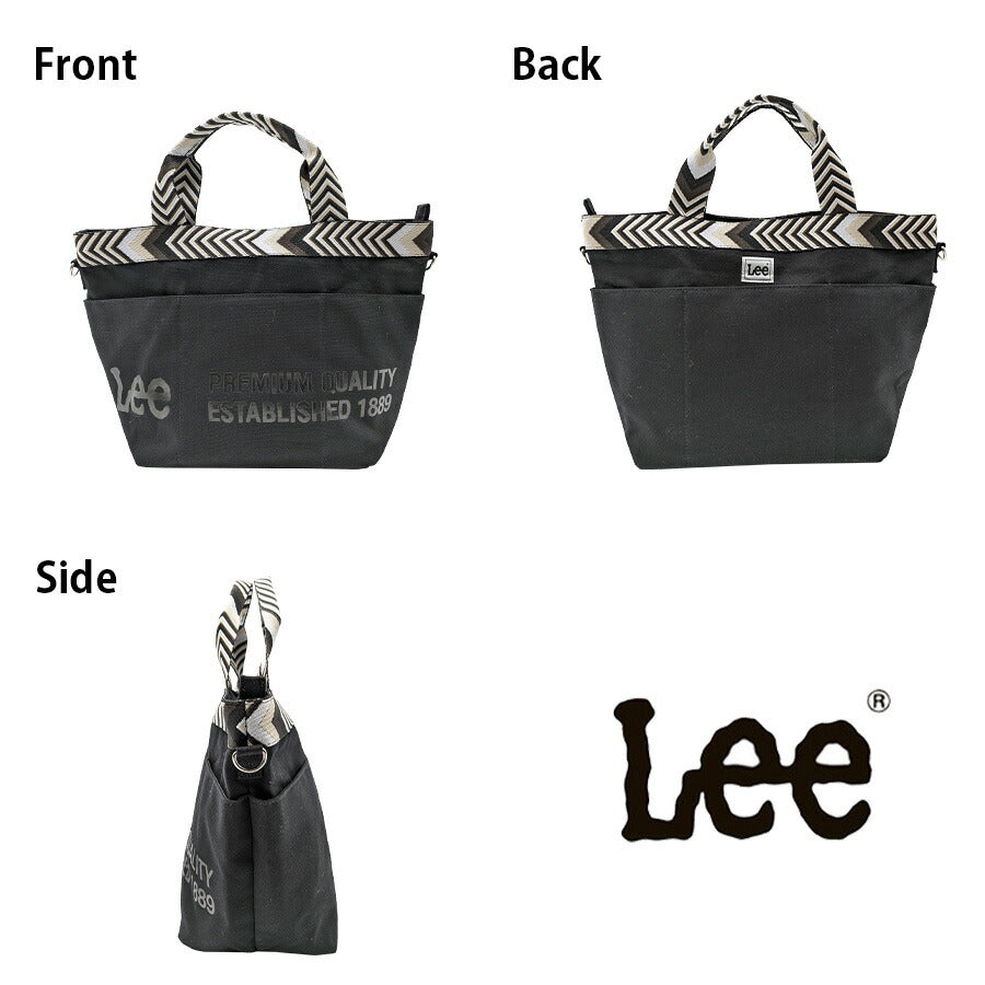 【レターパック配送/時間指定不可】【Lee】 320-1361 手提げバッグM 手持ち かばん バッグ カジュアル シンプル おしゃれ レディース プレゼント ブラック