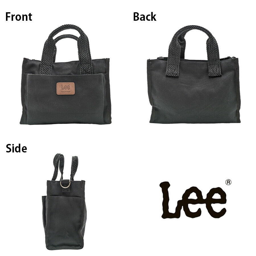 【レターパック配送/時間指定不可】【Lee】 320-1391 手提げバッグM 手持ち かばん バッグ カジュアル シンプル おしゃれ レディース プレゼント ブラック