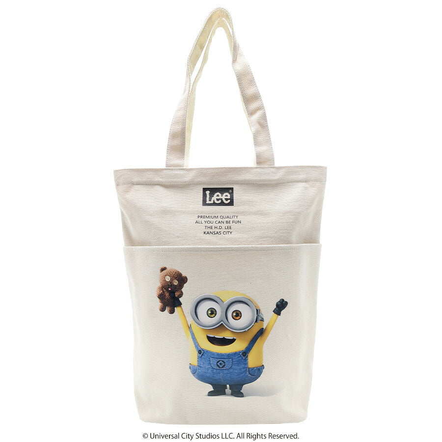 【Lee】 320-30020 トートバッグ ミニオンコラボ MINIONS キャラクター 手提げバッグ ユニセックス A4 かわいい 使いやすい 普段使い プレゼント ブラック