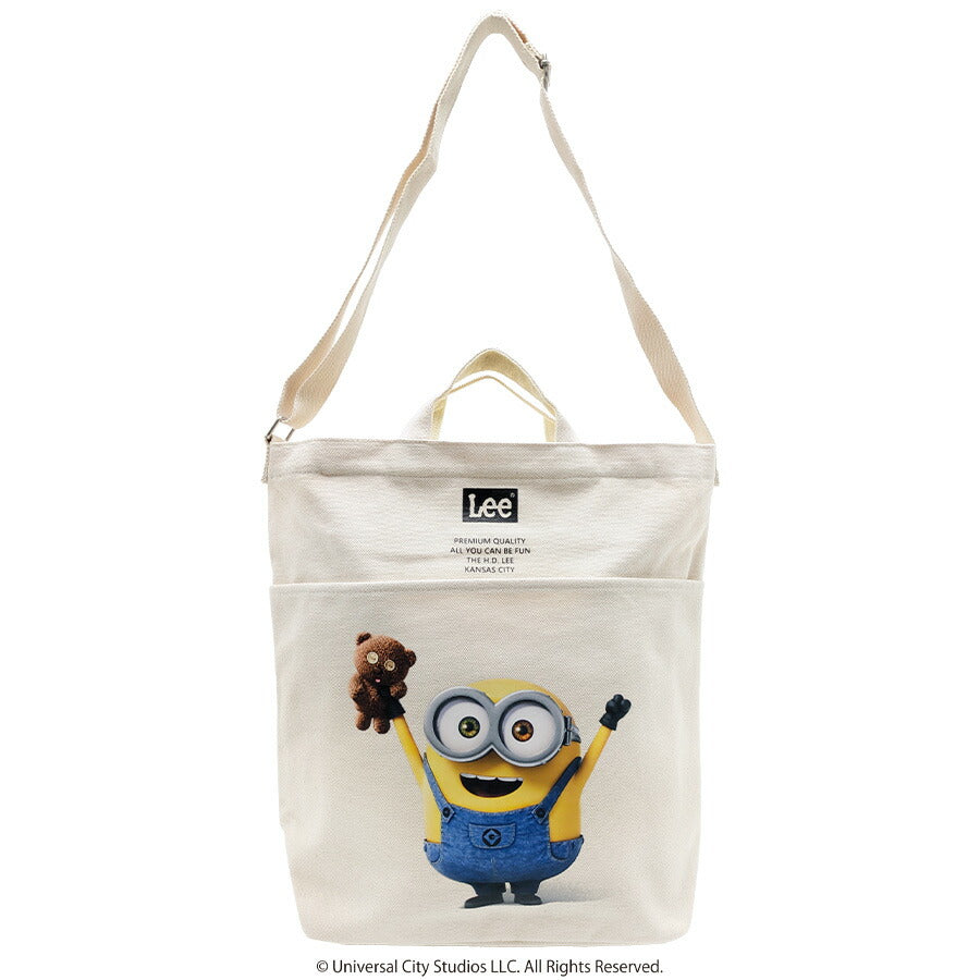 【Lee】 320-30021 2WAYショルダー ミニオンコラボ MINIONS キャラクター 斜め掛け 肩掛け ユニセックス A4 かわいい 使いやすい 普段使い プレゼント ブラック