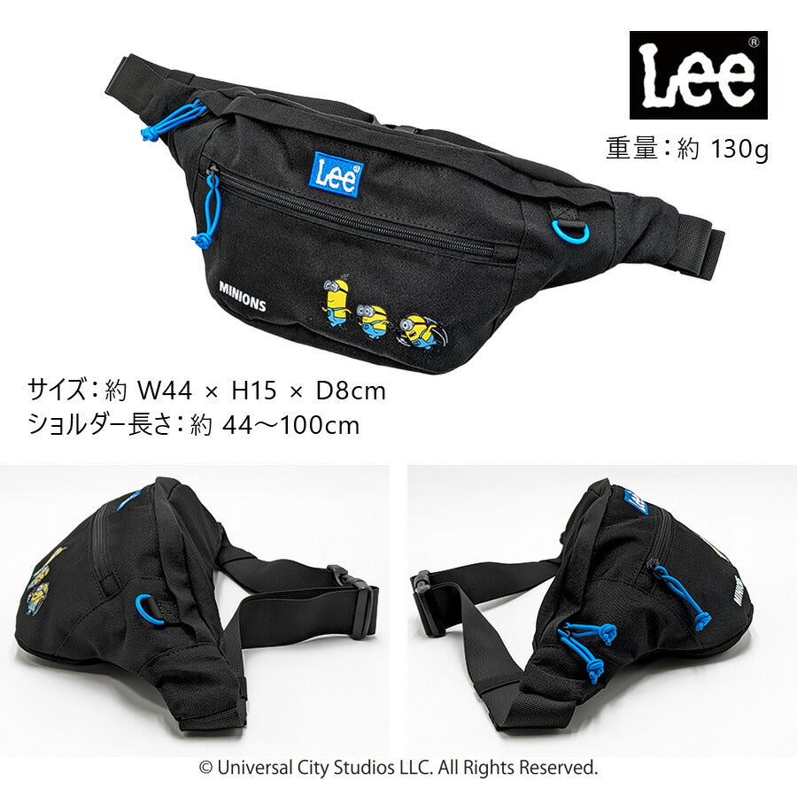 【Lee】320-30031 ミニオン ウエストバッグ かばん 斜め掛け ショルダー カバン 鞄 バッグ シンプル リー イエロー ブルー 使いやすい かわいい おしゃれ お出かけ 普段使い 日常 キャラクター コラボ ユニセックス