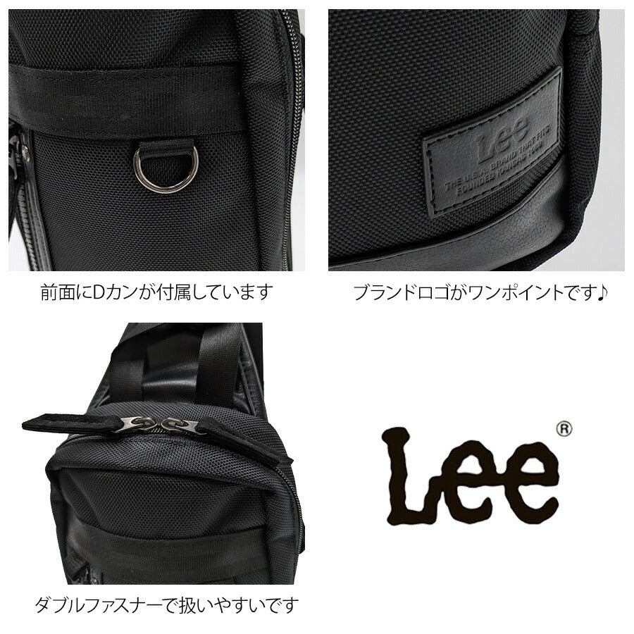【Lee】320-3280 ボディバッグ 鞄 ショルダーバッグ バッグ 収納 斜め掛け 肩掛けトラベル 通勤 通学 アウトドア お出かけ 観戦 プレゼント 父の日 誕生日