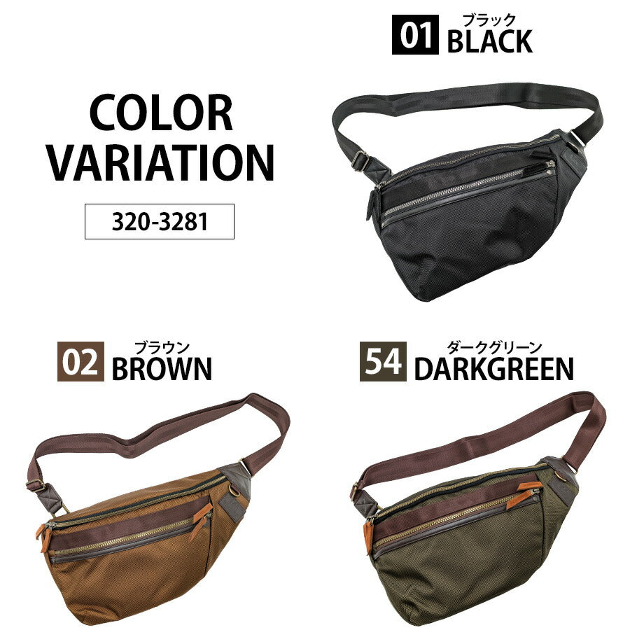 【Lee】320-3281 ボディバッグ 鞄 ショルダーバッグ バッグ 収納 斜め掛け 肩掛けトラベル 通勤 通学 アウトドア お出かけ 観戦 プレゼント 父の日 誕生日