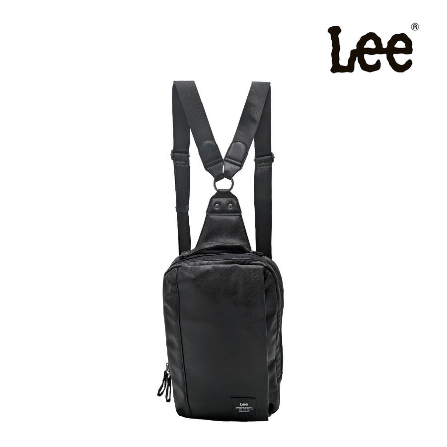 【Lee】320-4042 ボディバッグL リュック 斜め掛け かばん 使いやすい 普段使い シンプル おしゃれ カジュアル メンズ ギフト プレゼント ブラック