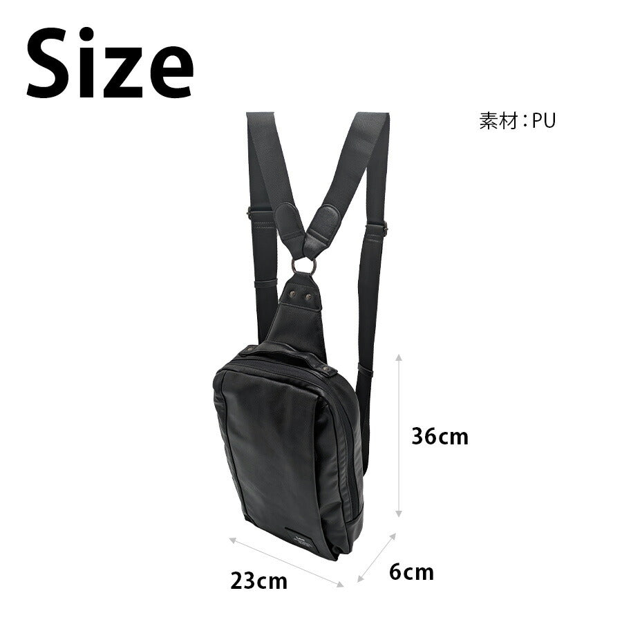 【Lee】320-4042 ボディバッグL リュック 斜め掛け かばん 使いやすい 普段使い シンプル おしゃれ カジュアル メンズ ギフト プレゼント ブラック