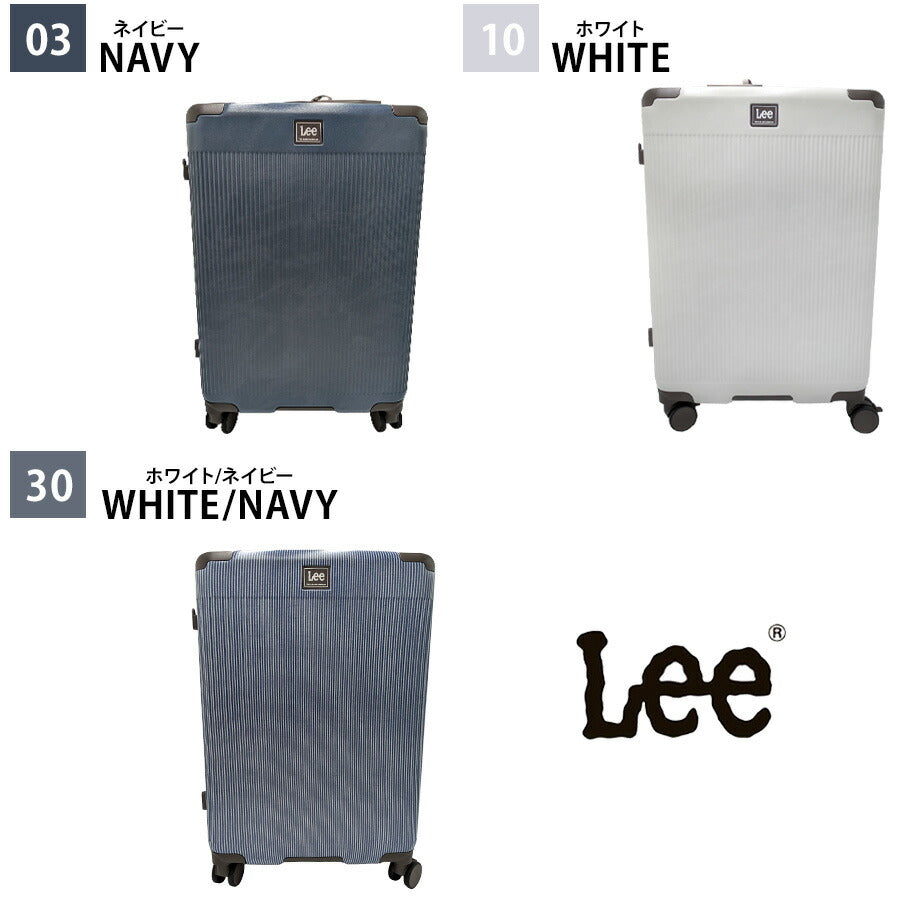 【Lee】320-9071 キャリーケース 24インチ 拡張機能付き 63-72L 4-5泊 旅行 修学旅行 レディース 使いやすい シンプル かわいい プレゼント ギフト ネイビー