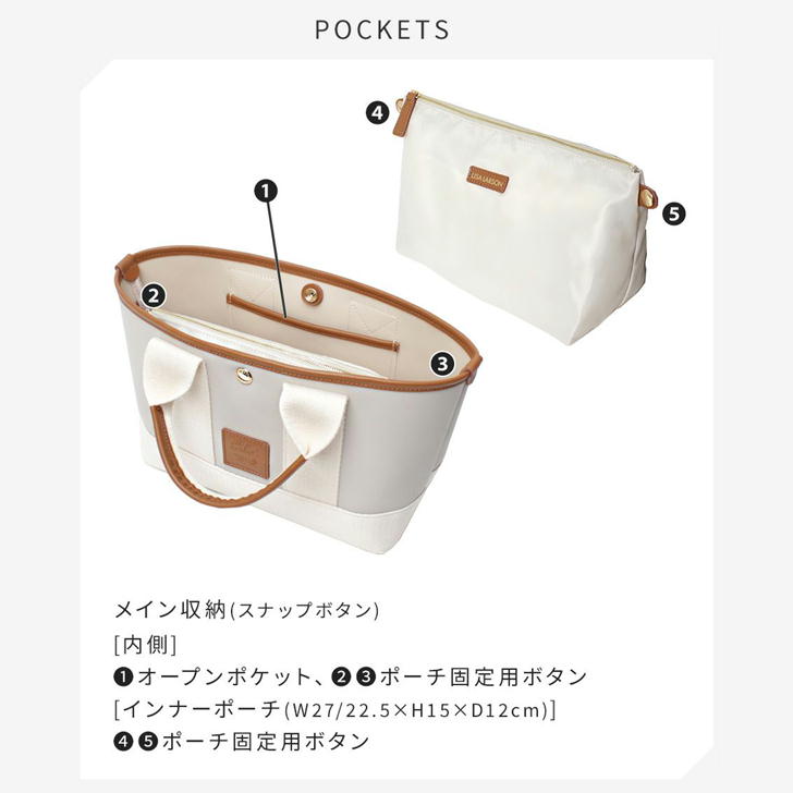 LISALARSON リサラーソン トートバッグ LTPW-01 レディース 女性 大人 上品 インナーポーチ付き 軽量 牛革 高級 通勤 おしゃれ 人気 母の日 送料無料 バッグ 鞄