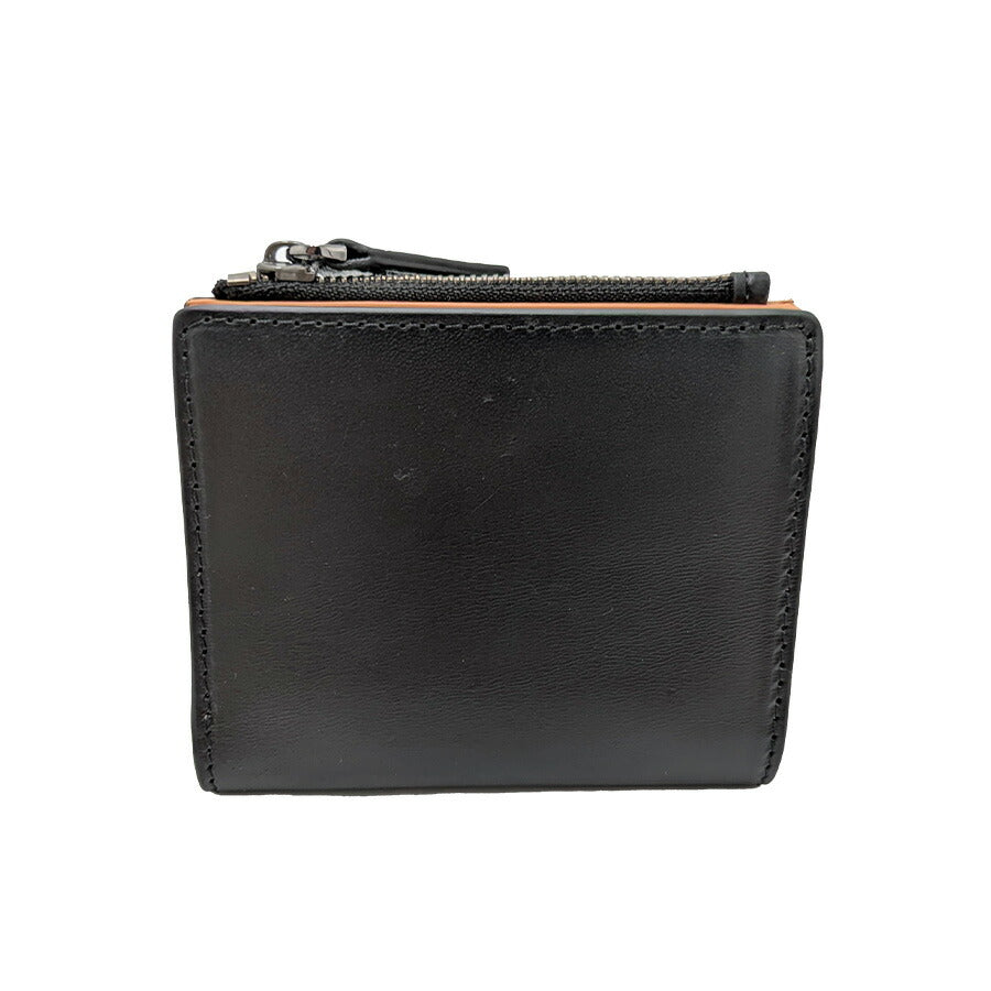 Mahl+81 4m5-1177 ストンプ 二つ折りミニ財布 財布 さいふ サイフ ウォレット 普段使い 使いやすい 牛革 レザー レディース プレゼント ギフト ブラック 母の日