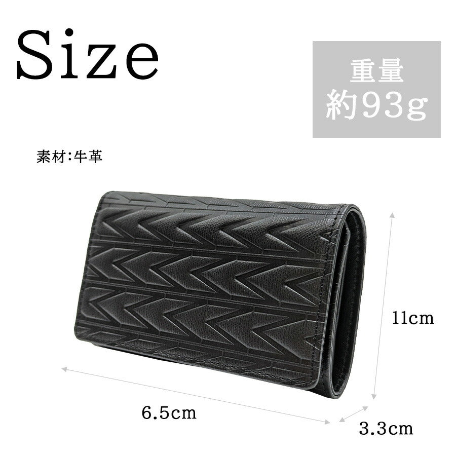 【MICHEL KLEIN】 mk301 エムトレース 5連キーケース 小銭入れ カードポケット 普段使い カジュアル 牛革 本革 ユニセックス プレゼント 贈り物 ブラック