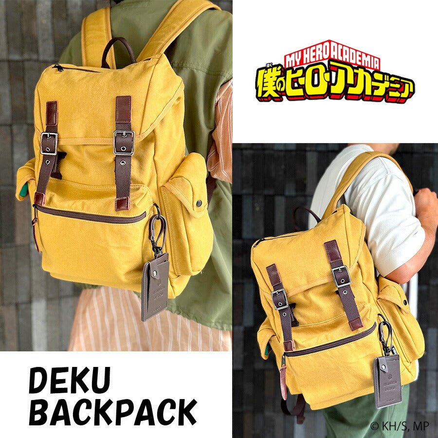 【僕のヒーローアカデミア】ODHA30 DEKUリュック バックパック 大容量 ノベルティ付き アニメ 緑谷出久 ヒロアカ ユニセックス プレゼント ギフト マスタード