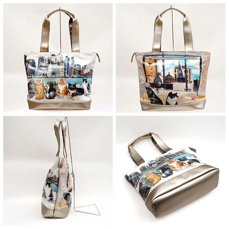 【当店オリジナルエコバッグプレゼント中!】【Manhattaner's】 マンハッタナーズ ラッキー トートバッグ 71-2512 猫 久下貴史 くげ たかし 猫好き ギフト