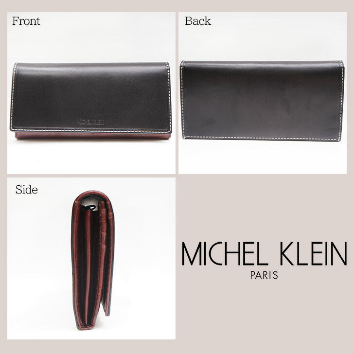【SNSで話題のレザーケアクリームプレゼント中!】【MICHEL KLEIN】ミシェルクラン イルソーレ 長財布 MK024 財布 ウォレット シリーズ レザー ビジネス 本革 牛革 定番 高級感 おしゃれ プレゼント ギフト 人気 ブランド collonil コロニル