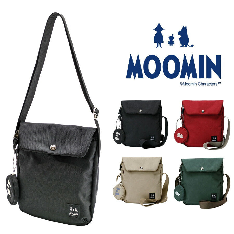 【MOOMIN】 rmnk01 ショルダーバッグ 斜め掛け かばん 肩掛け サブバッグ 鞄 バッグ ムーミン ミィ スナフキン ポーチ付き コンパクト プレゼント 贈り物 ギフト