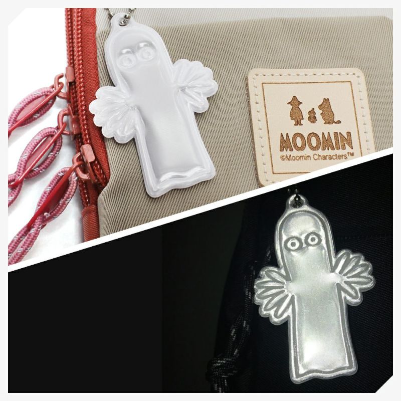 【MOOMIN】RMNL-01 ミニショルダーバッグ ムーミン ミニ バッグ デイリー 軽撥水 ショルダー スマホ 貴重品 ポケット感覚 かわいい ポシェット ヌメ革 ワッペン ロゴの型押し シワナイロン素材 タウン レジャー アウトドア ニョロニョロ リフレクター付き プレゼント 母の日