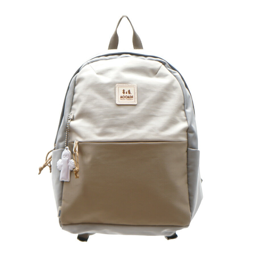 【MOOMIN】RMNL-04 A4 ラウンド型バックパック ムーミン A4 対応 多機能 軽撥水 リュックサック 軽さ 軽撥水 ナイロン キャンプ 屋外 タウン デイバッグ ヌメ革 ロゴの型押 魅力的 背面ポケット付き チェストベルト付き ニョロニョロ リフレクター付き プレゼント 母の日