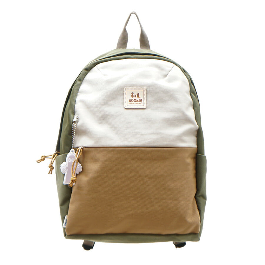 【MOOMIN】RMNL-04 A4 ラウンド型バックパック ムーミン A4 対応 多機能 軽撥水 リュックサック 軽さ 軽撥水 ナイロン キャンプ 屋外 タウン デイバッグ ヌメ革 ロゴの型押 魅力的 背面ポケット付き チェストベルト付き ニョロニョロ リフレクター付き プレゼント 母の日