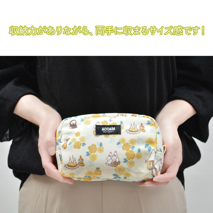 【MOOMIN】RMPA-01 スクエアポーチ ムーミン ミイ ムーミンママ 可愛い プレゼント おすすめ ポーチ 母の日限定 デザインポーチ ファスナー部分 ニョロニョロ 刻印 ラッピング袋とシール付き ギフト 母の日