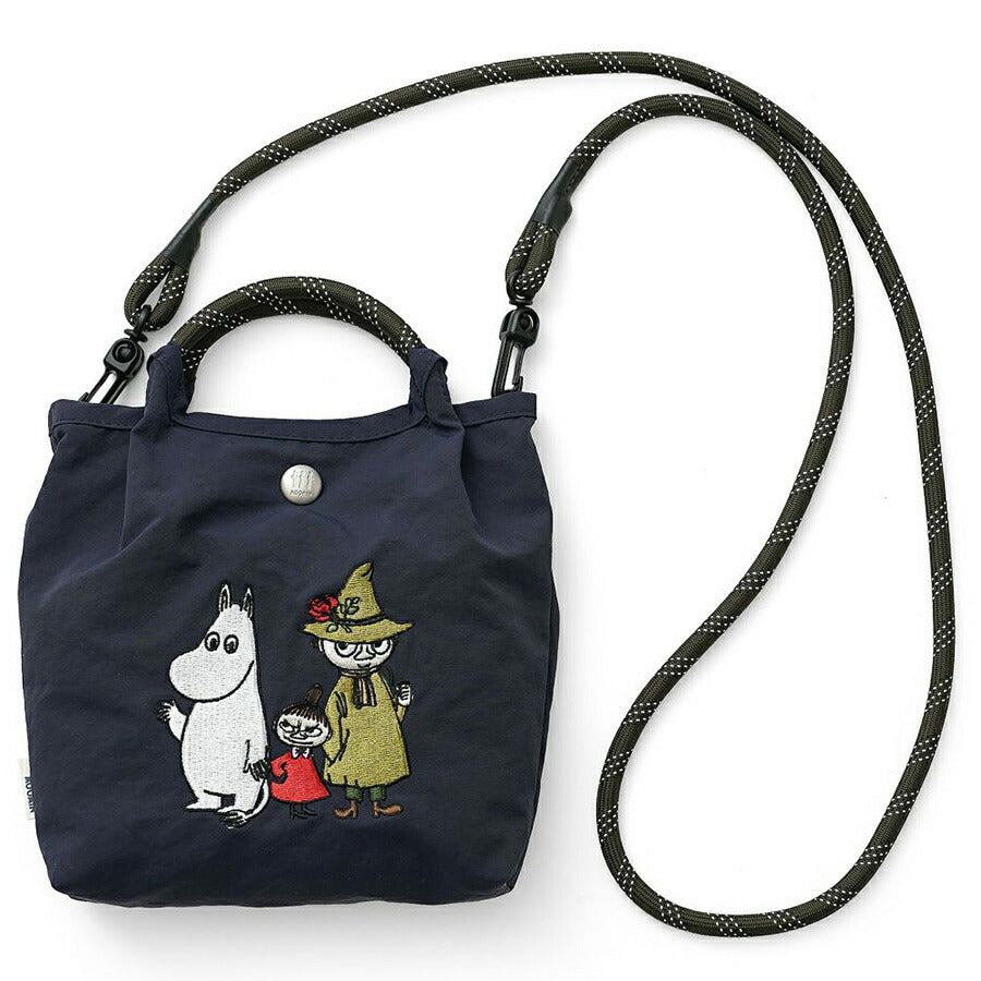【クリックポスト/時間指定不可】【MOOMIN】rmpk03 ミニショルダートートバッグ 斜め掛け 手持ち キャラクター レディース プレゼント ギフト ネイビー 母の日