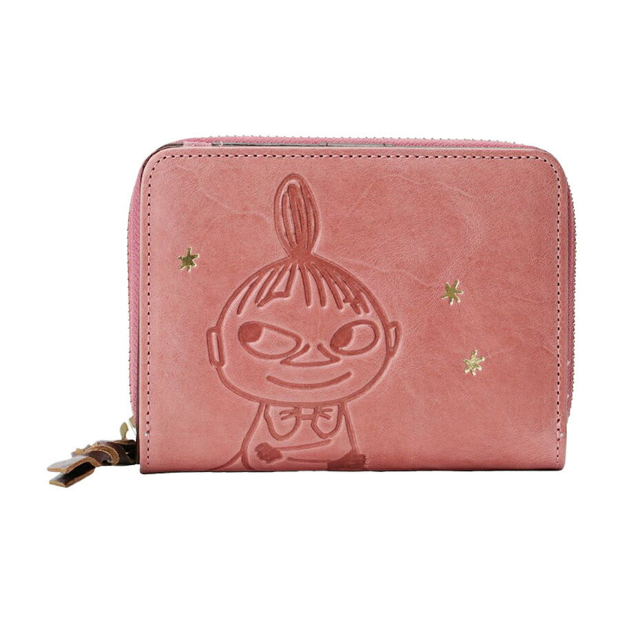 【MOOMIN】rmst 二つ折り財布 財布 さいふ サイフ ウォレット キャラクター レザー 普段使い かわいい 使いやすい レディース プレゼント ギフト グリーン 母の日