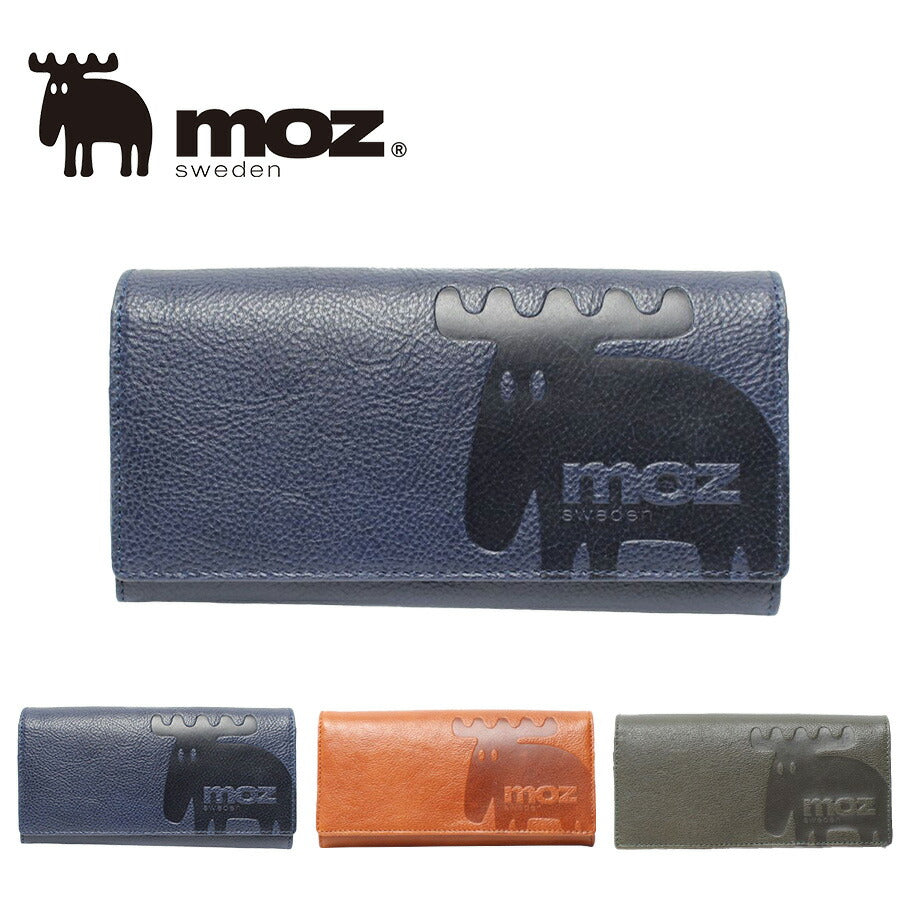 【SNSで話題のレザーケアクリームプレゼント中!】【moz】86122 長財布 サイフ 財布 さいふ サイフ モズ キャメル ブルー グリーン かわいい おしゃれ 使いやすい 普段使い 日常 母の日 敬老の日 プレゼント 誕生日 ギフト 人気 collonil コロニル