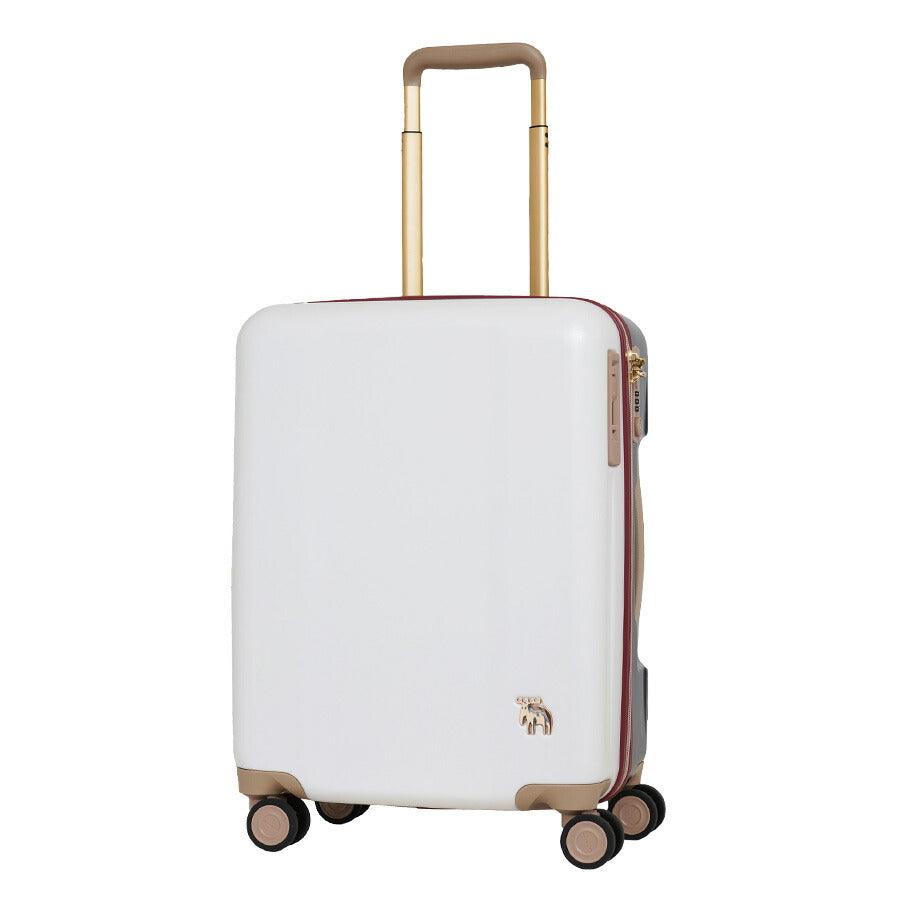 【moz】 mz0844-48 キャリーケース 38L スーツケース レディース 機内持ち込み可能 キャスター 静音 ストッパー付き 小型 Sサイズ ブランド プレゼント ギフト ブラック 軽量 旅行バッグ PC ABS 旅行かばん 1泊
