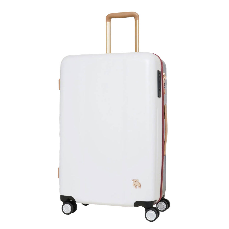 【moz】 mz0844-61 キャリーケース 66L スーツケース レディース キャスター 静音 ストッパー付き TSA 大容量 Mサイズ ブランド プレゼント ブラック 軽量 トラベルバッグ 旅行ケース ギフト 荷物収納