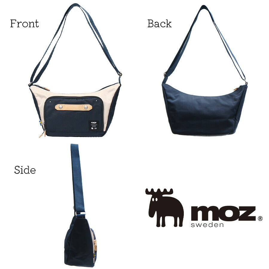 【moz】ZZCI-24L ショルダー 斜めがけ かばん カバン 鞄 バッグ モズ トリコロール ブラック ネイビーオフホワイト かわいい おしゃれ 使いやすい 普段使い 日常 母の日 敬老の日 プレゼント 誕生日 ギフト