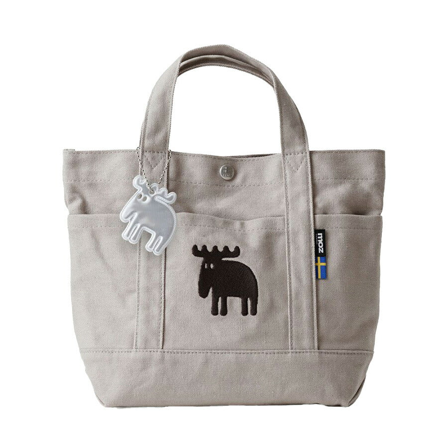 【クリックポスト/時間指定不可】【moz】zzhc04r キャンバス ランチトートバッグ 手持ち 斜め掛け リフレクター かばん レディース ギフト 母の日 ブラック