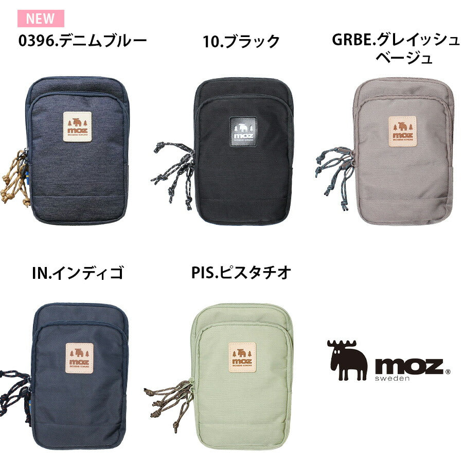 【moz】ZZOK-05 スマホショルダー 斜めがけ かばん カバン 鞄 バッグ モズ ブラック エクリュ グレイッシュベージュ インディゴ ピスタチオ かわいい おしゃれ 使いやすい 普段使い 日常 母の日 敬老の日 プレゼント 誕生日 ギフト