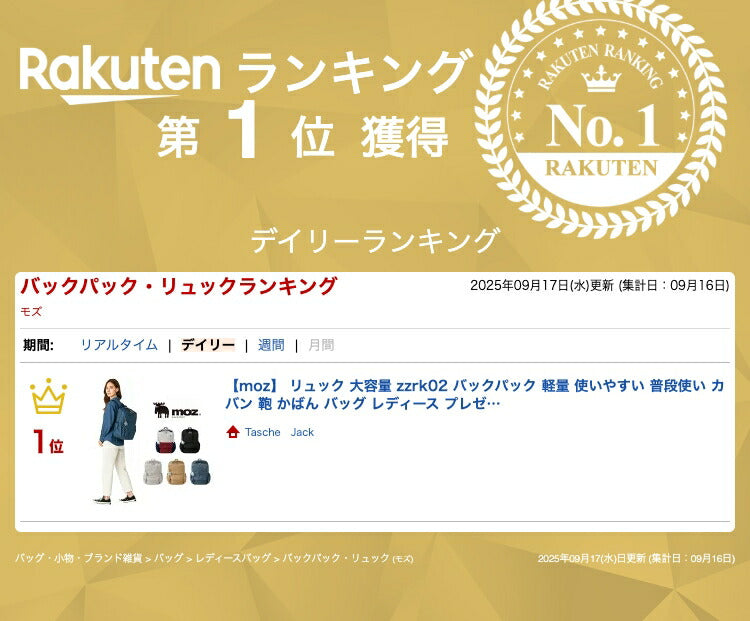 【moz】 リュック 大容量 zzrk02 バックパック 軽量 使いやすい 普段使い カバン 鞄 かばん バッグ レディース プレゼント ギフト 母の日 敬老の日 ブラック