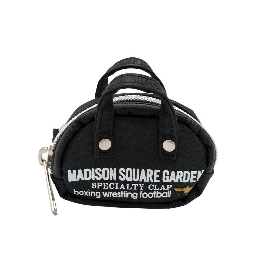 【クリックポスト/時間指定不可】【MADISON SQUARE GARDEN】432-141 ミニマルポーチ 小物ケース カラビナ付き マジソンバッグ ユニセックス ギフト ブラック