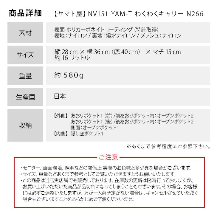 【当店オリジナルエコバッグプレゼント中!】【ヤマト屋】 NV151 ラビラビヌーボ N266 YAM-T わくわくキャリー 日本製 軽量 撥水 丸洗い 洗濯 手洗い ナイロン ポケット 黒 ブラック ペット ワンちゃん 犬 お散歩 お出かけ キャリーバッグ おすすめ