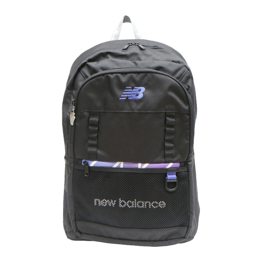【New Balance】リュック 大容量 ニューバランス ポリエステル リュック LAB45697 普段使い 日常使い デイリーユース タウンユース 男女兼用 ユニセックス お手頃 使いやすい 便利 定番 人気 売れ筋 おすすめ プレゼント ブラックパープル ブラックブルー