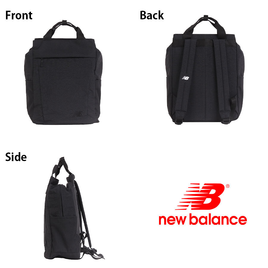 【New Balance】リュック 大容量 lab55674 18L トートリュック リュック 大容量 リュックサック かばん バッグ 通勤 部活 中高生 ユニセックス ギフト プレゼント ブラック