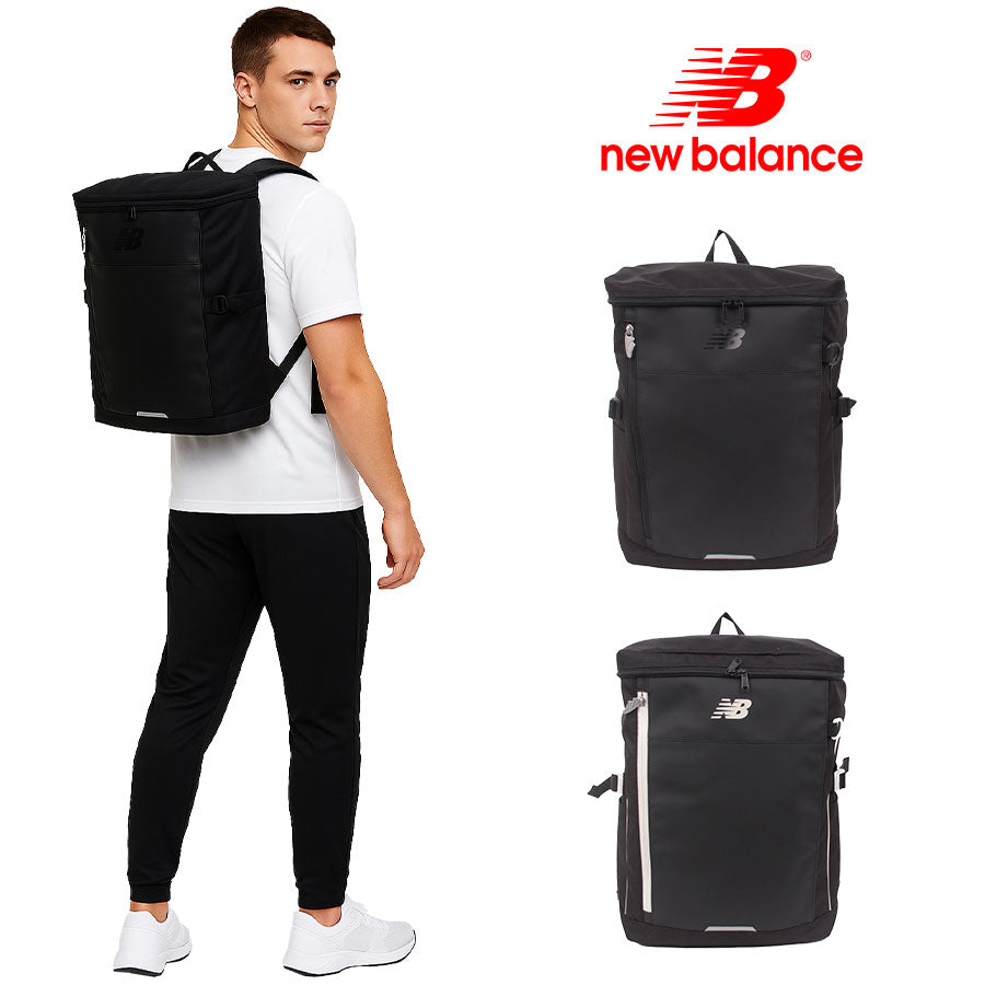【New Balance】リュック 大容量 lab55678 30L BOXリュック リュック 大容量 リュックサック かばん バッグ 軽量 通勤 通学 中高生 ユニセックス ギフト プレゼント ブラック