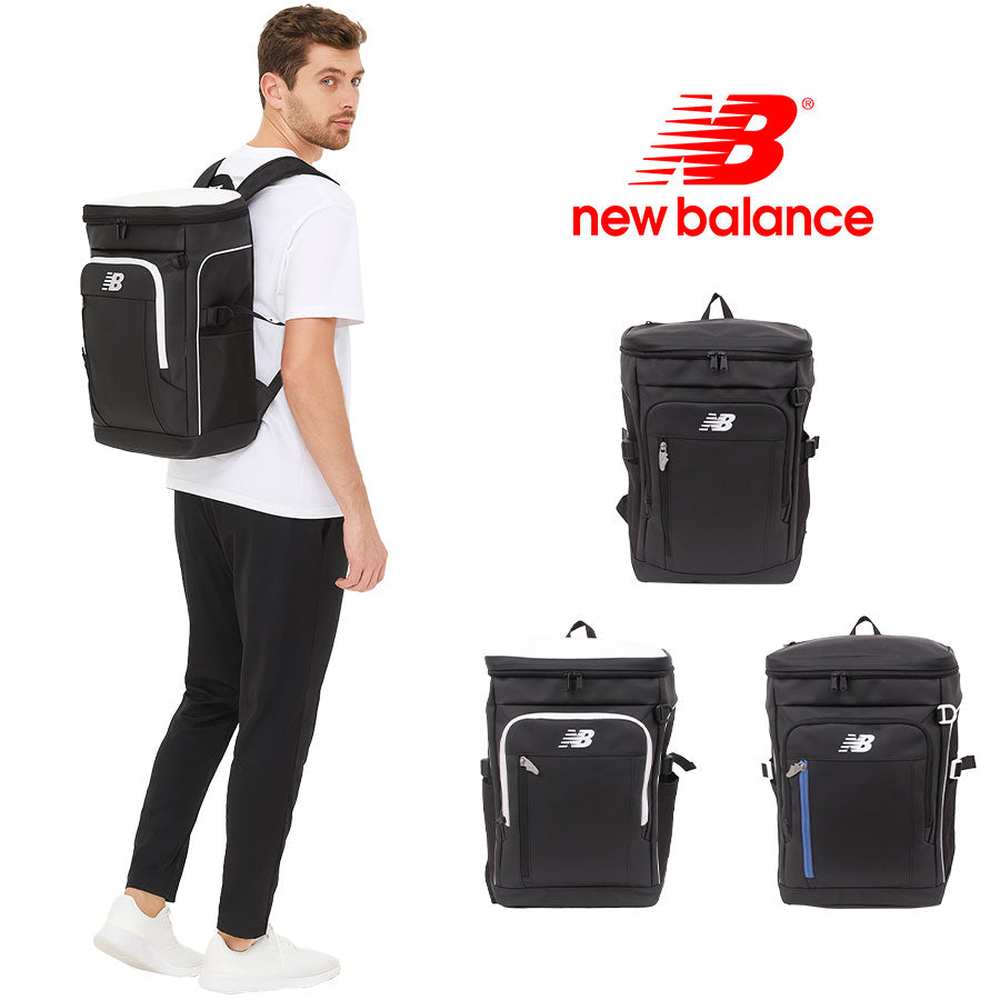 【New Balance】リュック 大容量 lab55680 30L BOXリュック リュック 大容量 リュックサック かばん バッグ 軽量 通勤 通学 中高生 ユニセックス ギフト プレゼント ブラック