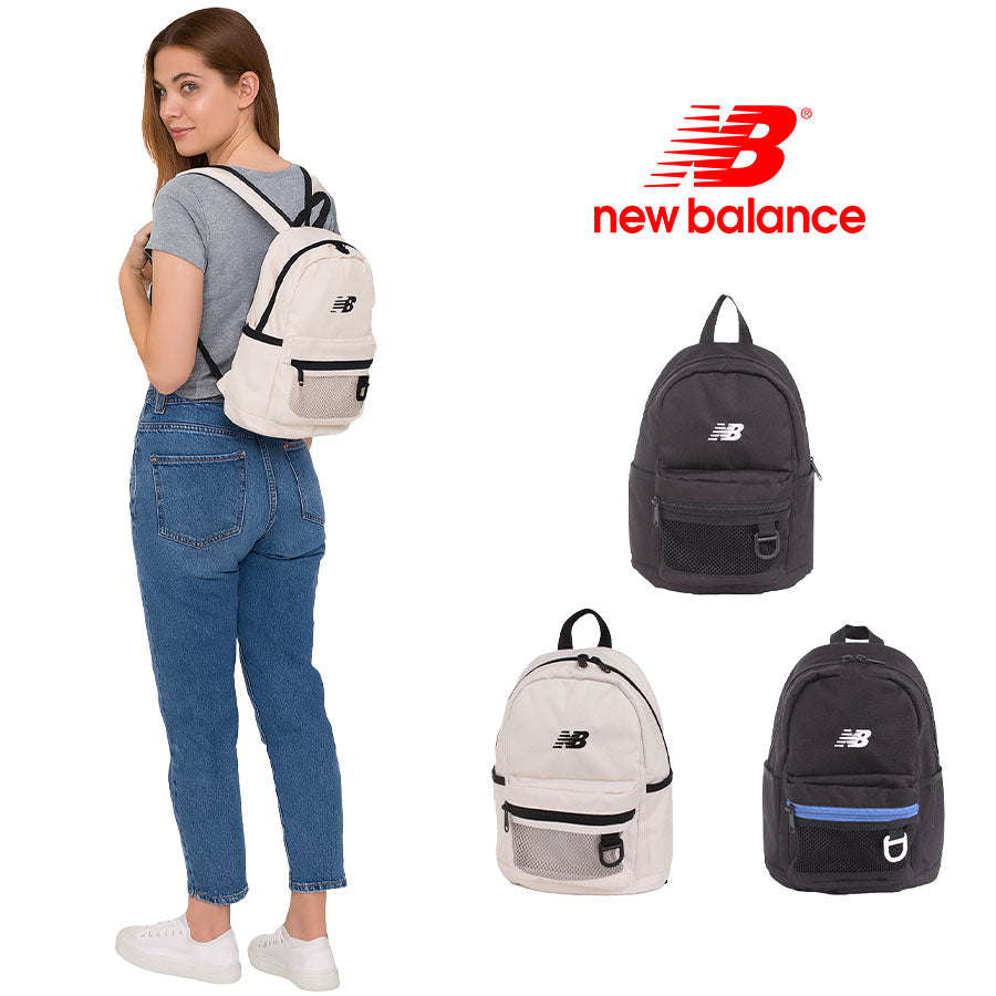 【レターパック配送/時間指定不可】【New Balance】 lab55685 6.5L ミニバックパック リュック 大容量 リュックサック 軽量 ユニセックス ギフト ブラック