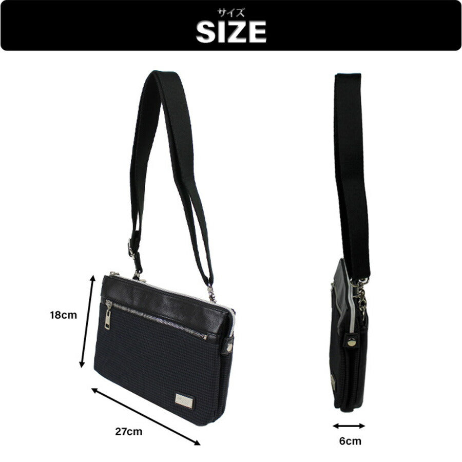 【正規取扱店】NICOLE ニコル ニューアーバン シリーズ NIL227 クラッチバッグ ショルダーバッグ 2way マチなし コンパクト ブランド おすすめ おしゃれ シンプル 黒 ブラック 紺 ネイビー 合皮 サフィアーノ調 トレンド 送料無料 プレゼント