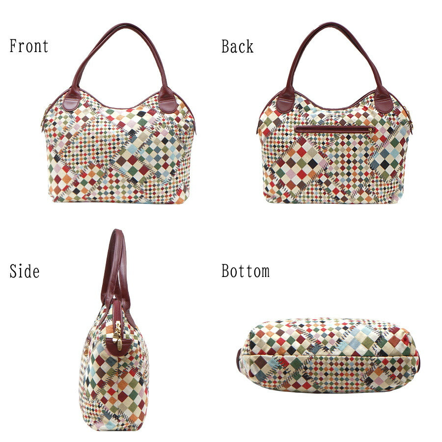 【当店オリジナルエコバッグプレゼント中!】【NATURALBAG】6788 トートバッグ かばん 手持ち カバン 鞄 バッグ トート 軽量 軽い 普段使い お出かけ 買い物 ナチュラルバッグ かわいい おしゃれ プレゼント ギフト 誕生日 母の日 敬老の日 日本製